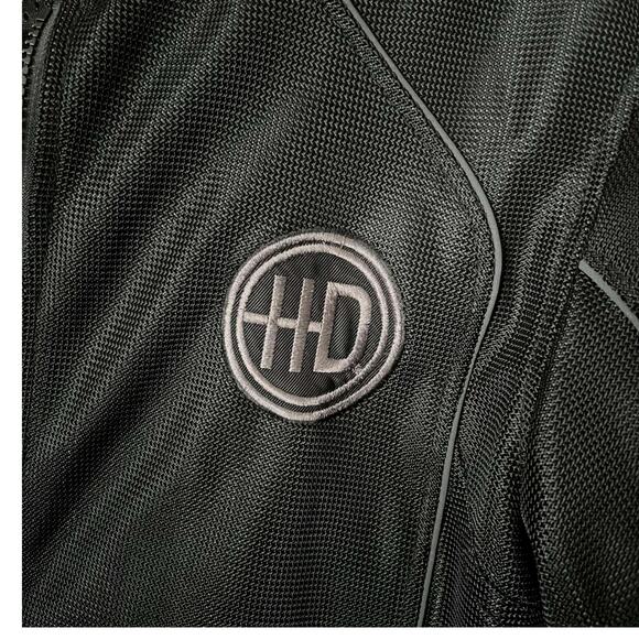 Harley-Davidson Eagle Men’s Black Mesh Jacket Size M - Picture 3 of 6